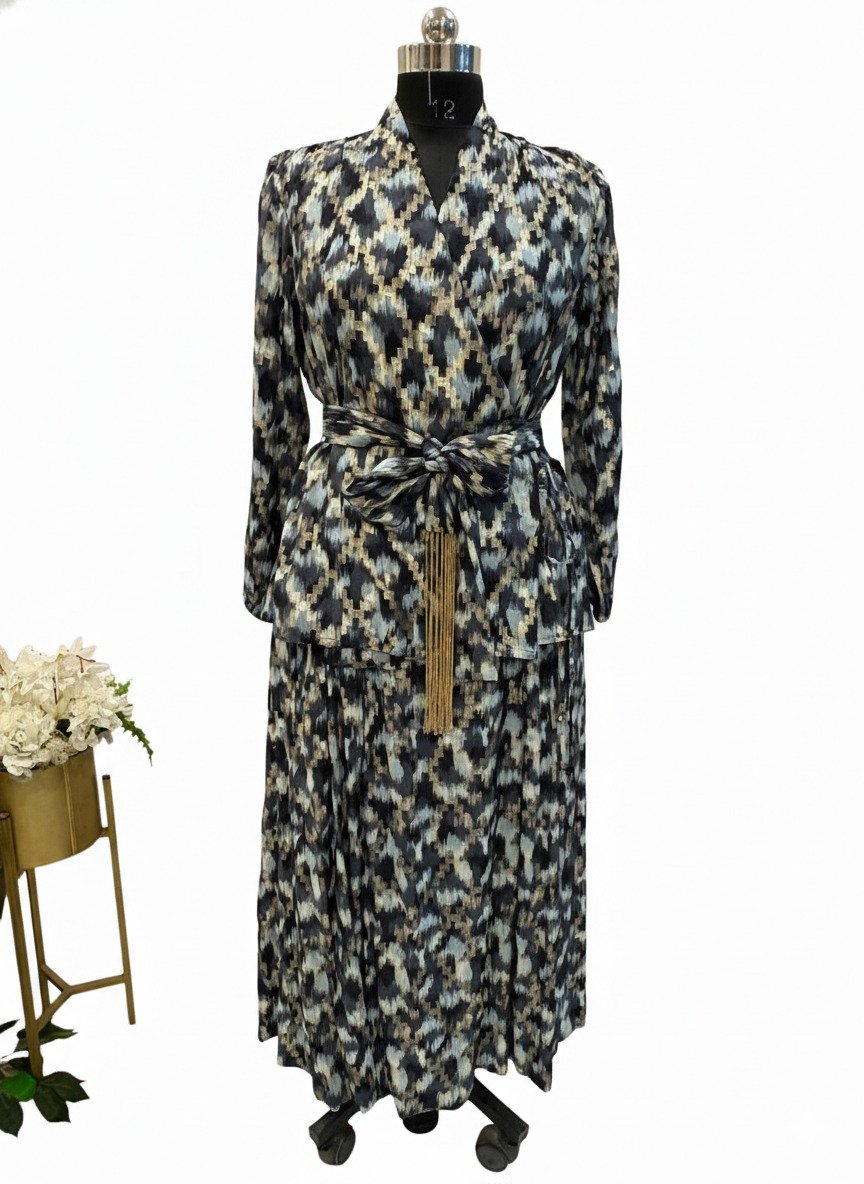 Embellished kaftan dress for international fashion brands